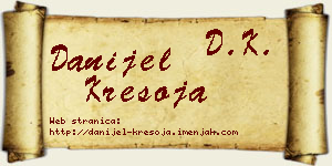 Danijel Kresoja vizit kartica